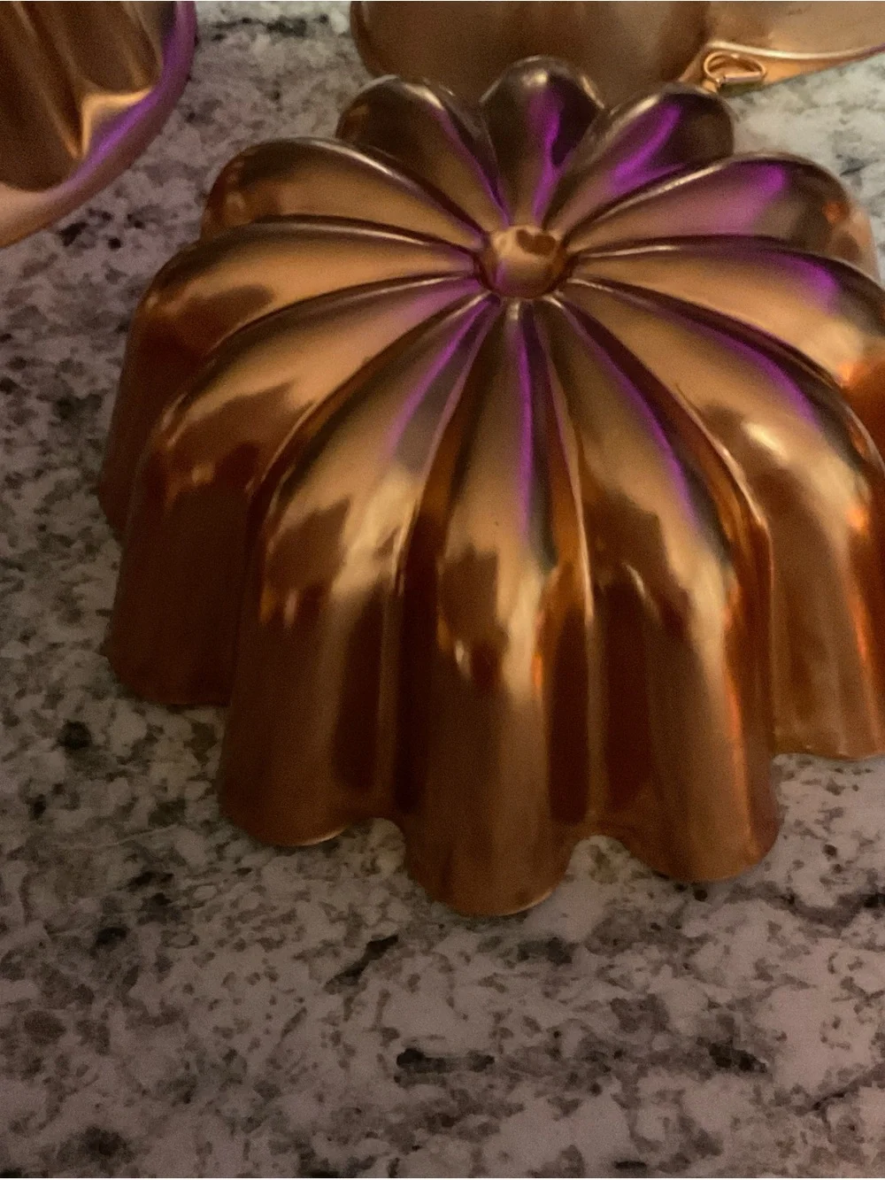 Copper-Colored Decorative Baking Molds Set - Home Kitchen